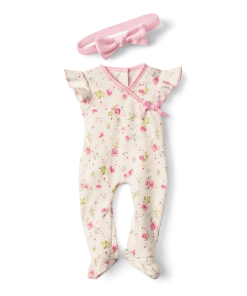 American Girl Beautiful Blooms Pajamas For Little Girls & Bitty Baby® Dolls Ages 18m+