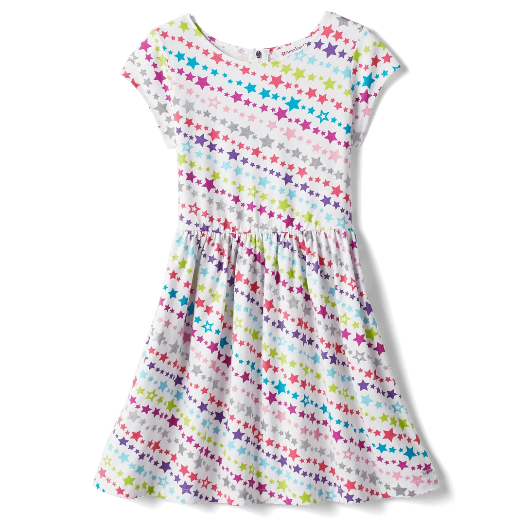 American Girl Star Print Dress For Girls Ages 6+ 5 American Girl Star Print Dress For Girls Ages 6+