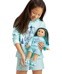 American Girl Sleepover Shop Corinne’s™ Powder Blue Pajamas For Girls & 18-inch Dolls