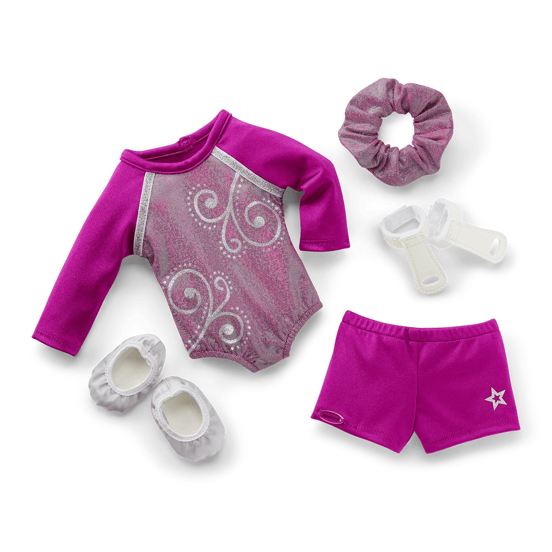 American Girl Ages 6+ Somersault Sparkle Gymnastics Outfit For 18-inch Dolls 5 American Girl Ages 6+ Somersault Sparkle Gymnastics Outfit For 18-inch Dolls