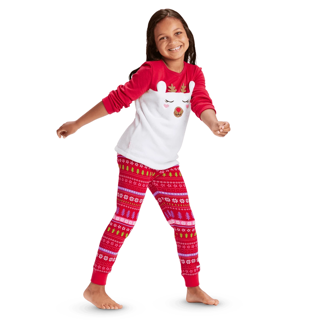 American Girl Reindeer PJ Top & Pants For Little Girls Girl Pajamas 4 American Girl Reindeer PJ Top & Pants For Little Girls Girl Pajamas