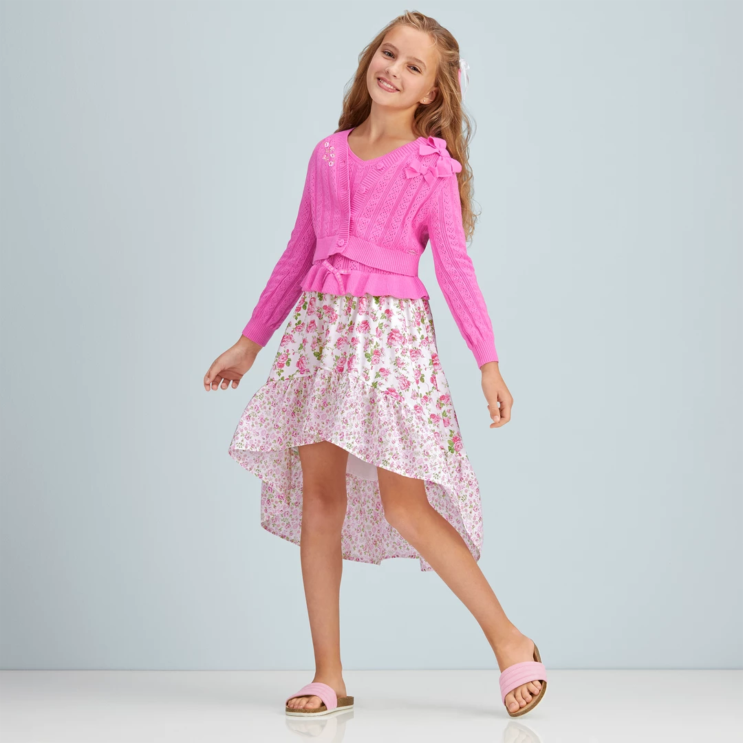 Ages 6+ American Girl® X LoveShackFancy Garden Party Cardigan For Girls 4 Ages 6+ American Girl® X LoveShackFancy Garden Party Cardigan For Girls