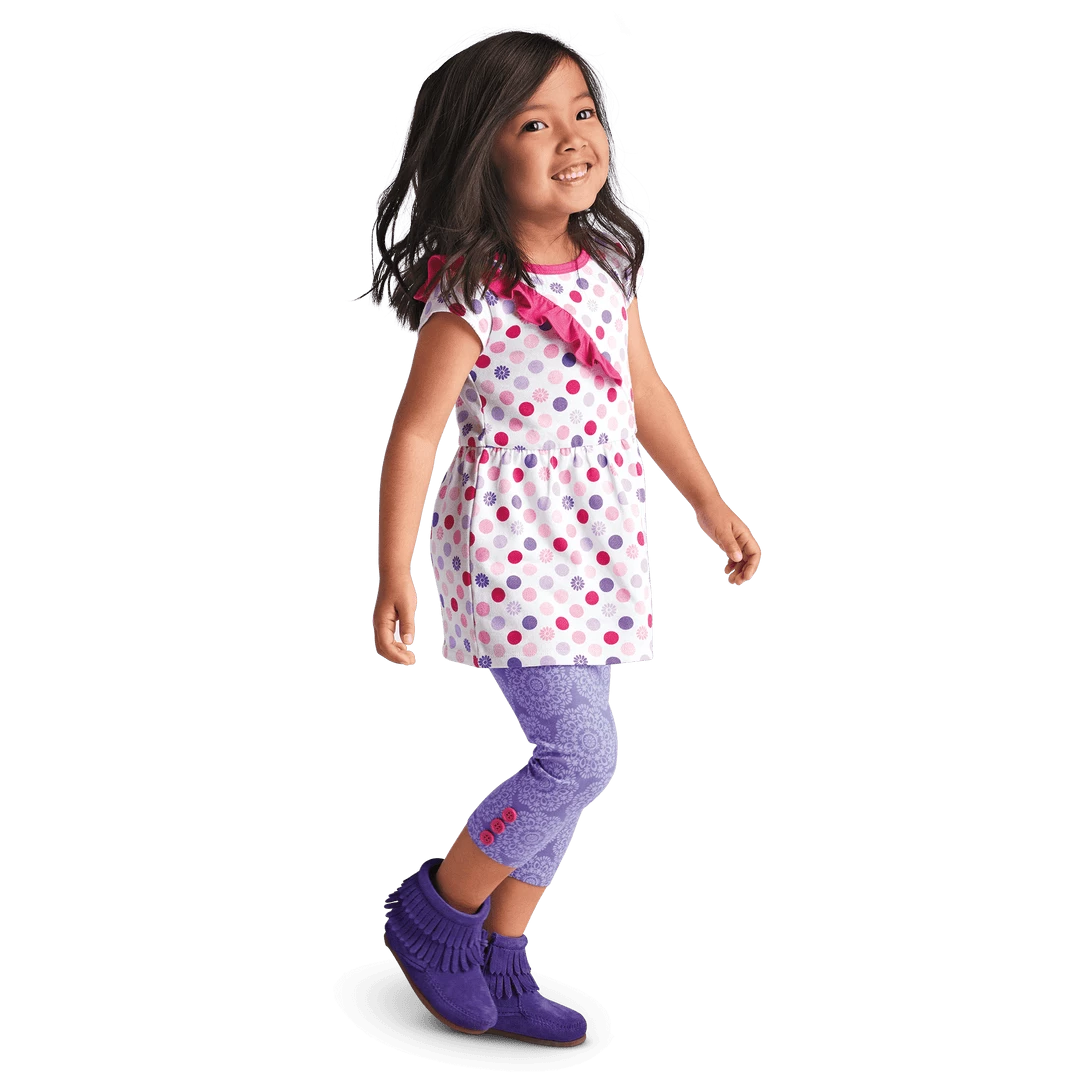 American Girl All Clothing & Accessories Playful Floral Leggings For Little Girls 4 American Girl All Clothing & Accessories Playful Floral Leggings For Little Girls