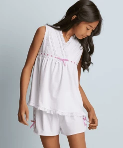 American Girl Ribbon & Lace Pajamas For Girls Ages 8+
