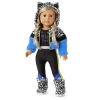 American Girl Snow Leopard Hoodie Outfit Bundle For 18-inch Dolls Ages 6+