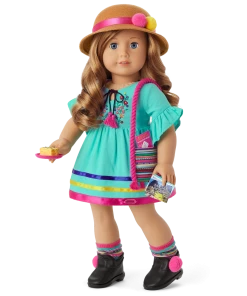 American Girl World Traveler In Peru & Peruvian Souvenir Set For 18-inch Dolls