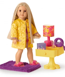American Girl Sleepover Shop Julie’s™ Bedside Table & Shag Rug