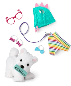 American Girl Coconut Chip™ Dog For 18-inch Dolls & Fancy Pet Fashion Accessories