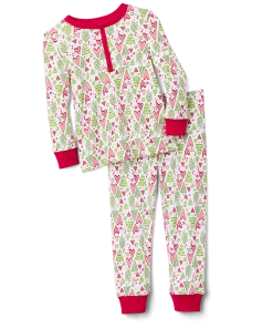 American Girl Hearts & Pines Holiday PJs For Little Girls & WellieWishers Dolls Ages 4+