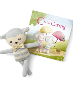 American Girl Ages 18m+ Bitty Baby® Doll #1 In Cloud Gray + Lamb Friend & Board Book