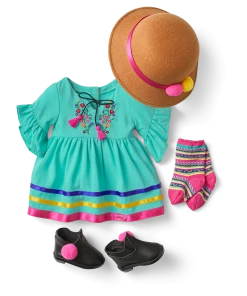 American Girl World Traveler In Peru & Peruvian Souvenir Set For 18-inch Dolls