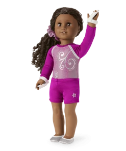 American Girl Ages 6+ Somersault Sparkle Gymnastics Outfit For 18-inch Dolls