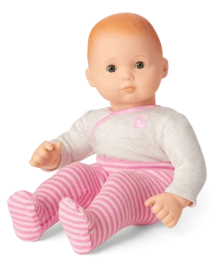 American Girl Bitty Baby® Doll #6 In Pretty Pink + Bunny, Book & Diaper Bag