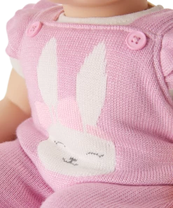 American Girl Pink Bunny Overalls Set For Bitty Baby® Dolls Ages 18m+