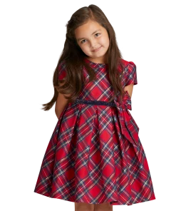 American Girl Ages 18m+ Pretty Plaid Christmas Dress For Little Girls