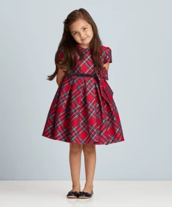American Girl Ages 18m+ Pretty Plaid Christmas Dress For Little Girls