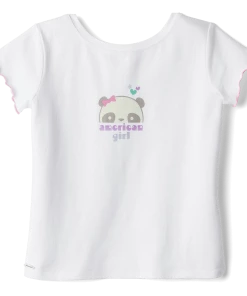 American Girl Cute At Heart Tee & Colorful Ruffles Tiered Skirt Outfit For Girls