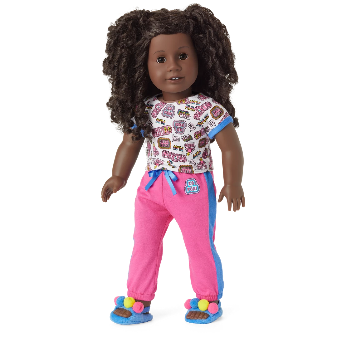 American Girl Talk All Night Pajamas For Girls & 18-inch Dolls 9 American Girl Talk All Night Pajamas For Girls & 18-inch Dolls