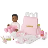 American Girl Bitty Baby® Doll #1 In Pretty Pink + Bunny, Book & Diaper Bag