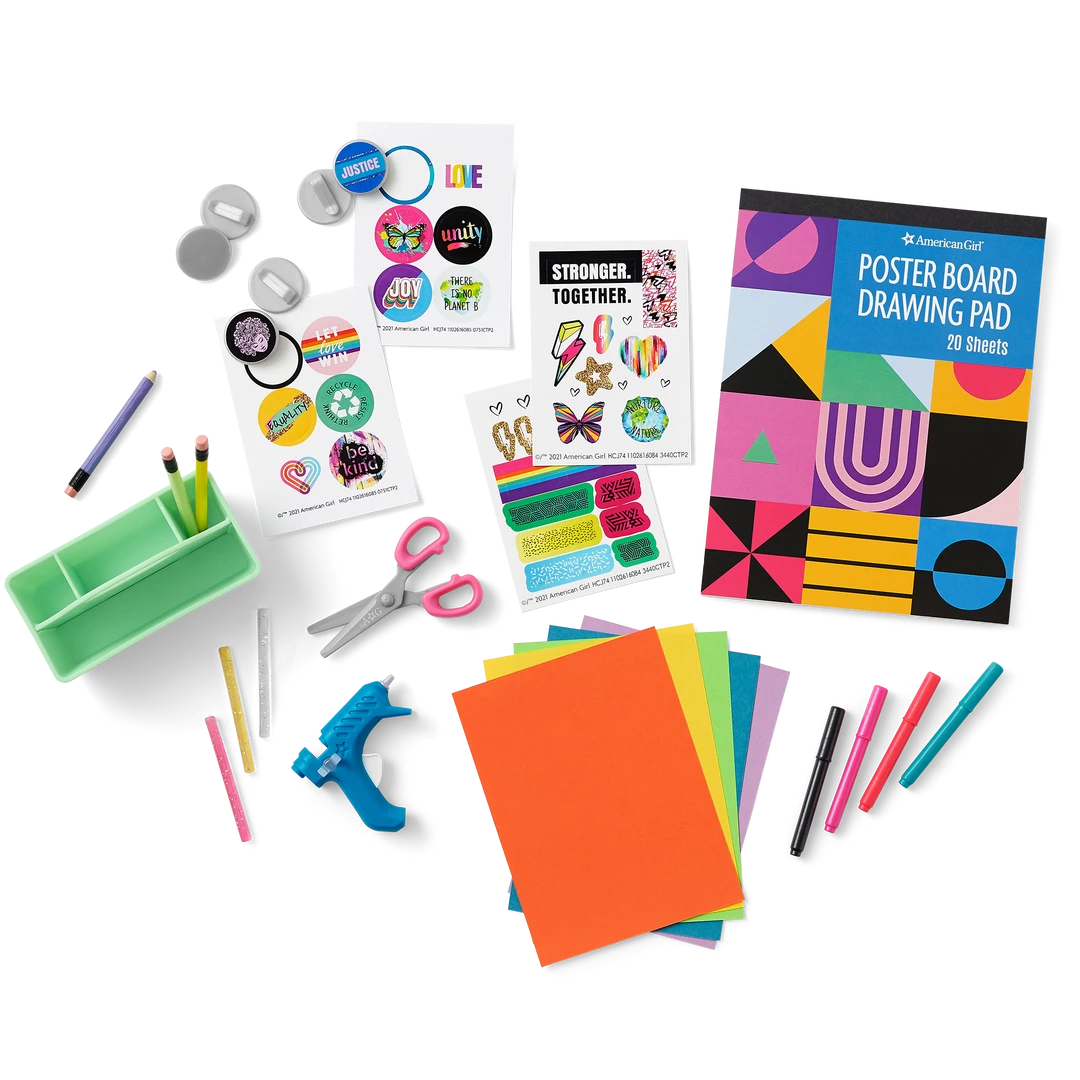 American Girl The Community Center Table & Chairs Set 4 American Girl The Community Center Table & Chairs Set