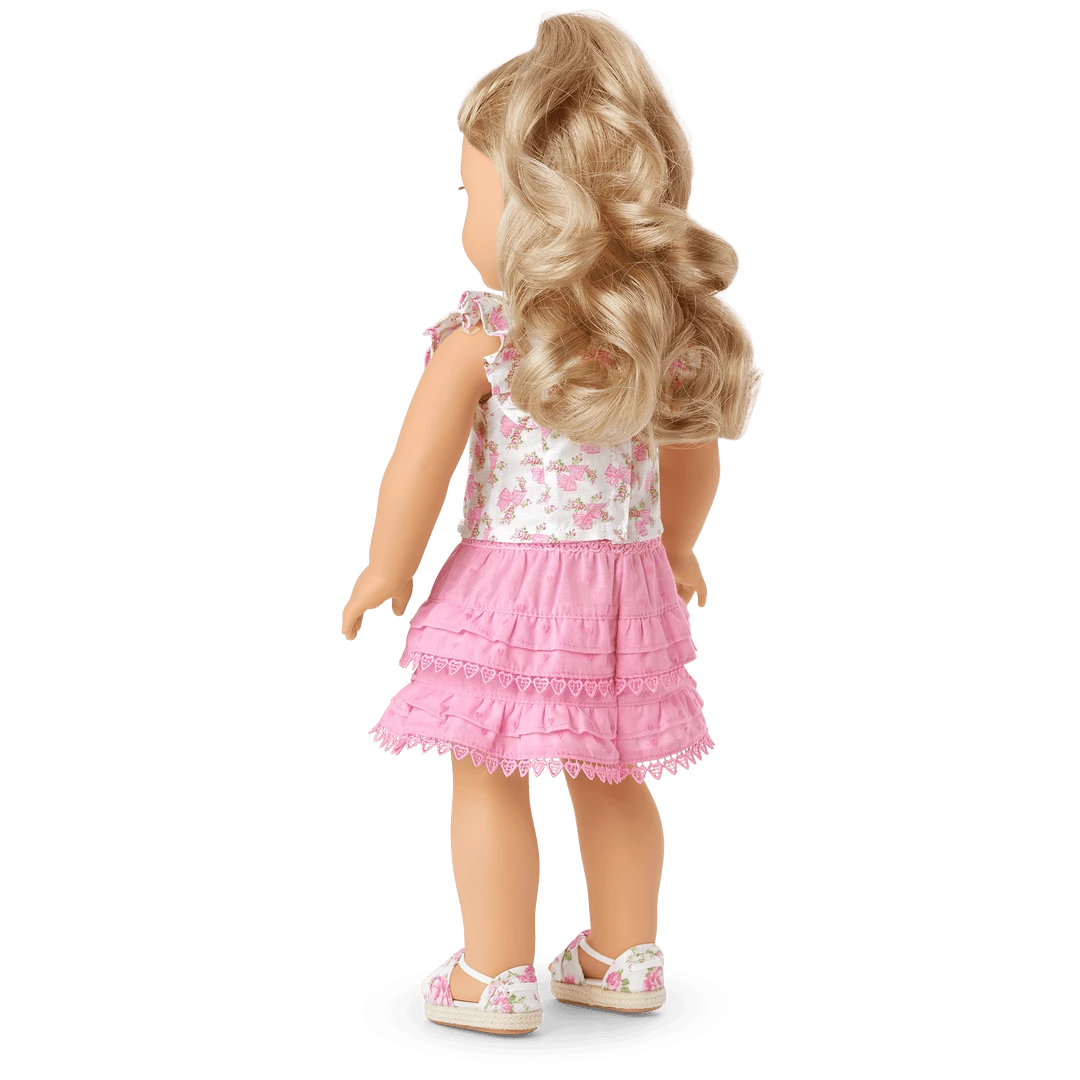American Girl® X LoveShackFancy Fancy Flutter Top Outfit Bundle + Truly Me™ Doll 4 American Girl® X LoveShackFancy Fancy Flutter Top Outfit Bundle + Truly Me™ Doll
