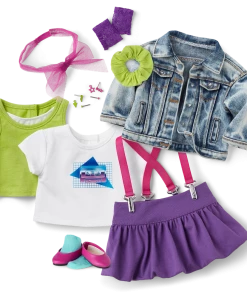 American Girl Ages 8+ Courtney's™ Skirt & Denim Jacket Outfit For 18-inch Dolls