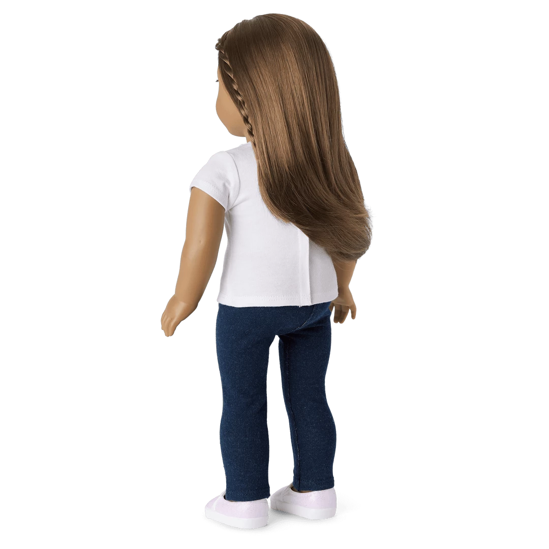 American Girl Team USA T-Shirt For Girls & 18-inch Dolls 7 American Girl Team USA T-Shirt For Girls & 18-inch Dolls