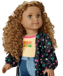 American Girl Ages 8+ Evette’s™ Floral Duster & Denim Outfit For 18-inch Dolls