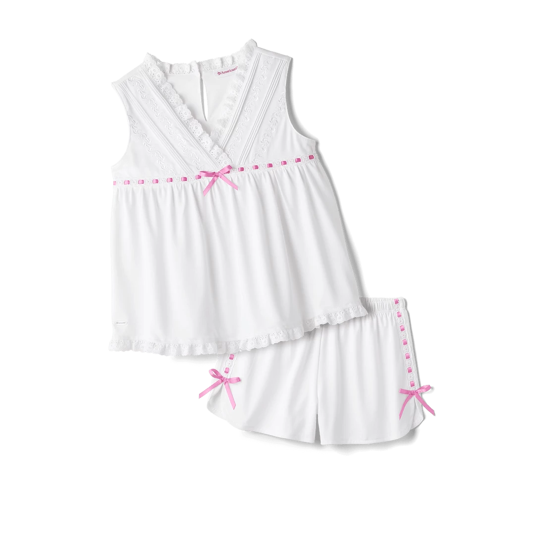 American Girl Ribbon & Lace Pajamas For Girls Ages 8+ 5 American Girl Ribbon & Lace Pajamas For Girls Ages 8+