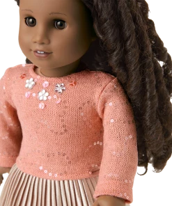 American Girl Ages 6+ Frosty Frills™ Sparkle Sweater For 18-inch Dolls 9 American Girl Ages 6+ Frosty Frills™ Sparkle Sweater For 18-inch Dolls