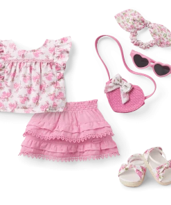 American Girl® X LoveShackFancy Fancy Flutter Top Outfit Bundle + Truly Me™ Doll 17 American Girl® X LoveShackFancy Fancy Flutter Top Outfit Bundle + Truly Me™ Doll