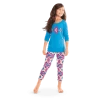American Girl Ages 8+ Blue Patterned Pajamas For Girls 2 American Girl Ages 8+ Blue Patterned Pajamas For Girls