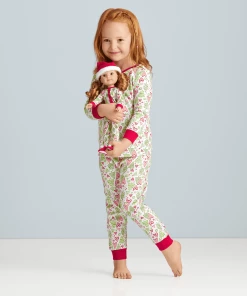 American Girl Hearts & Pines Holiday PJs For Little Girls & WellieWishers Dolls Ages 4+