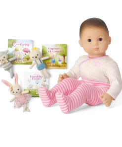 American Girl Bitty Baby® Doll #2 In Pretty Pink + Plush Friends & Board Books Ages 18m+