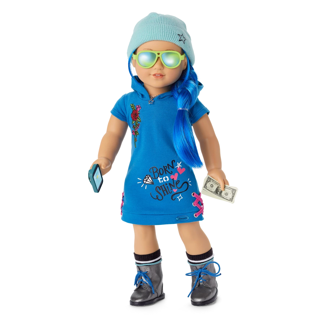 American Girl Truly Me™ Doll #90 In Skater Dress + Chic & Stylish Accessories 3 American Girl Truly Me™ Doll #90 In Skater Dress + Chic & Stylish Accessories