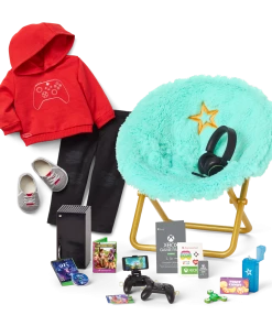 American Girl Xbox Gaming Set & Game On Outfit For 18-inch Dolls Sleepover Shop