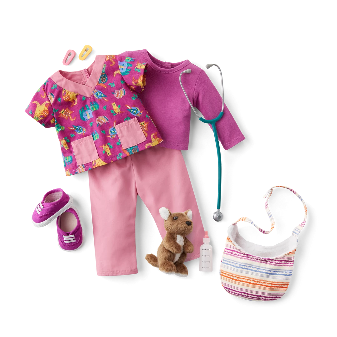 American Girl Kira’s™ Wildlife Care Outfit & Wallaby Care Set Ages 8+ 4 American Girl Kira’s™ Wildlife Care Outfit & Wallaby Care Set Ages 8+