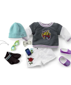 American Girl Truly Me™ Doll #91 In Girly Graffiti + Chic & Stylish Accessories Ages 6+