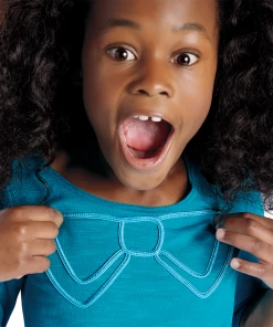 American Girl Ages 8+ Blue Bow Top For Girls