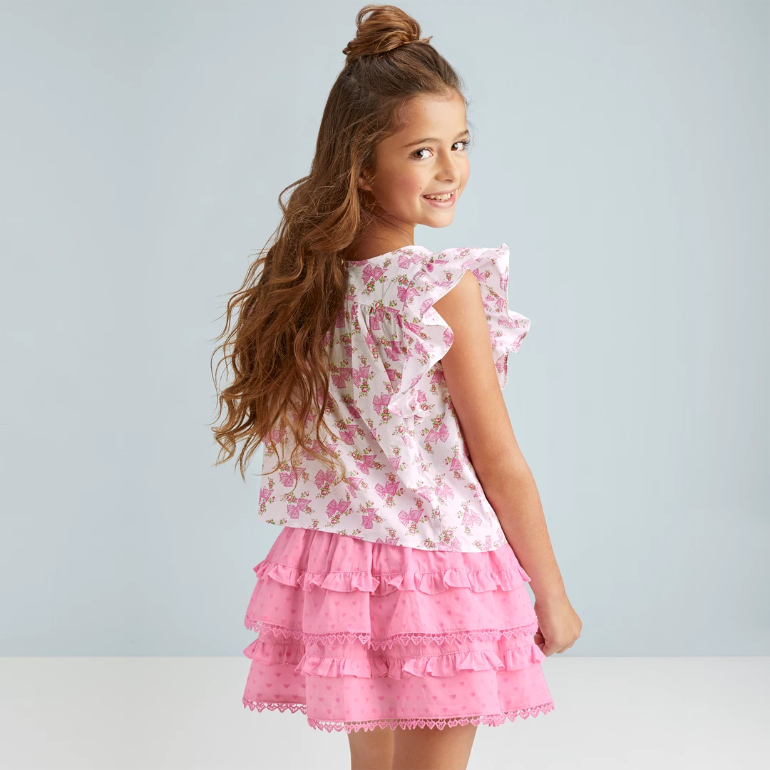 American Girl® X LoveShackFancy Fancy Flutter Top For Girls 5 American Girl® X LoveShackFancy Fancy Flutter Top For Girls