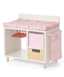 American Girl Best Sellers Dots & Blooms Changing Table With Storage