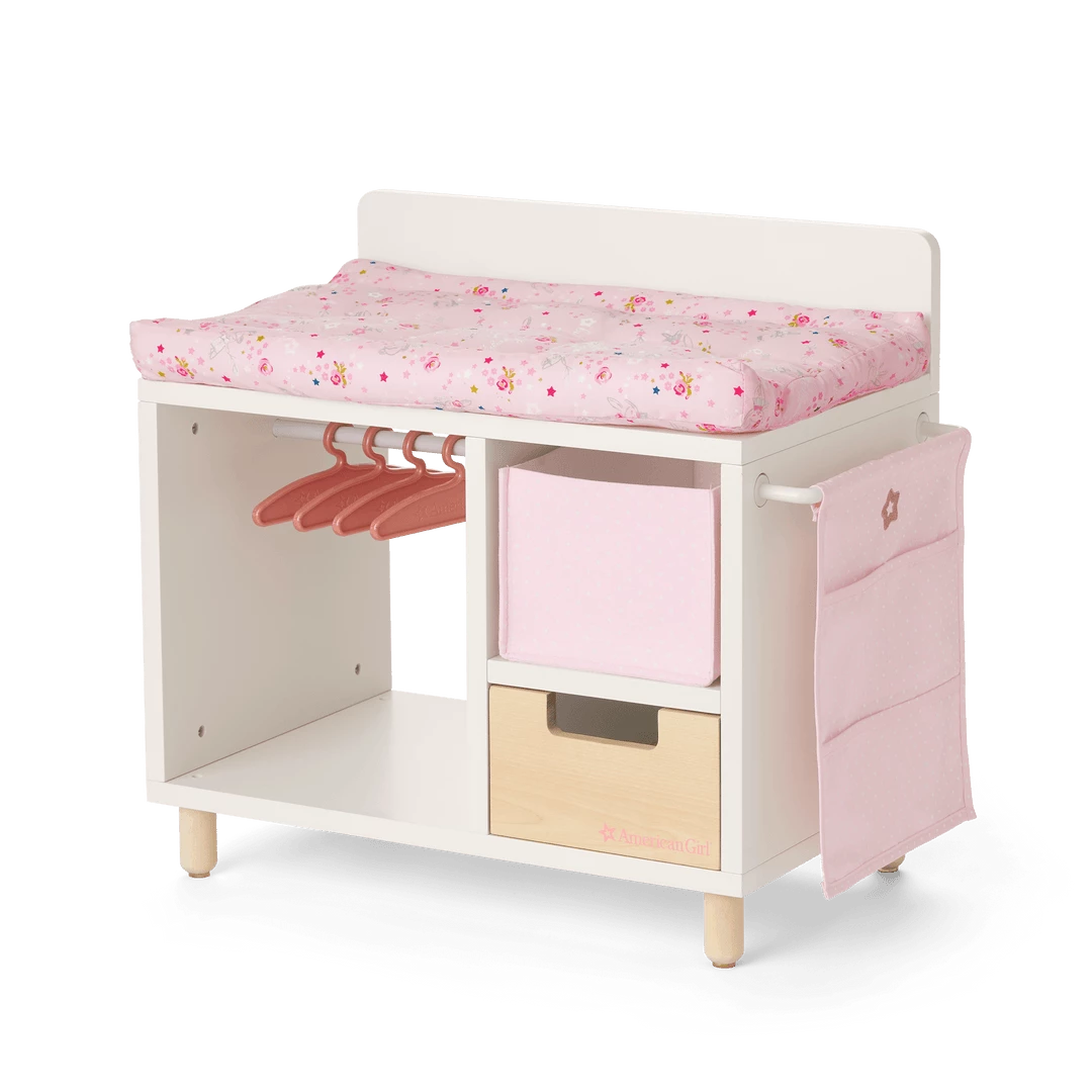 American Girl Best Sellers Dots & Blooms Changing Table With Storage 3 American Girl Best Sellers Dots & Blooms Changing Table With Storage