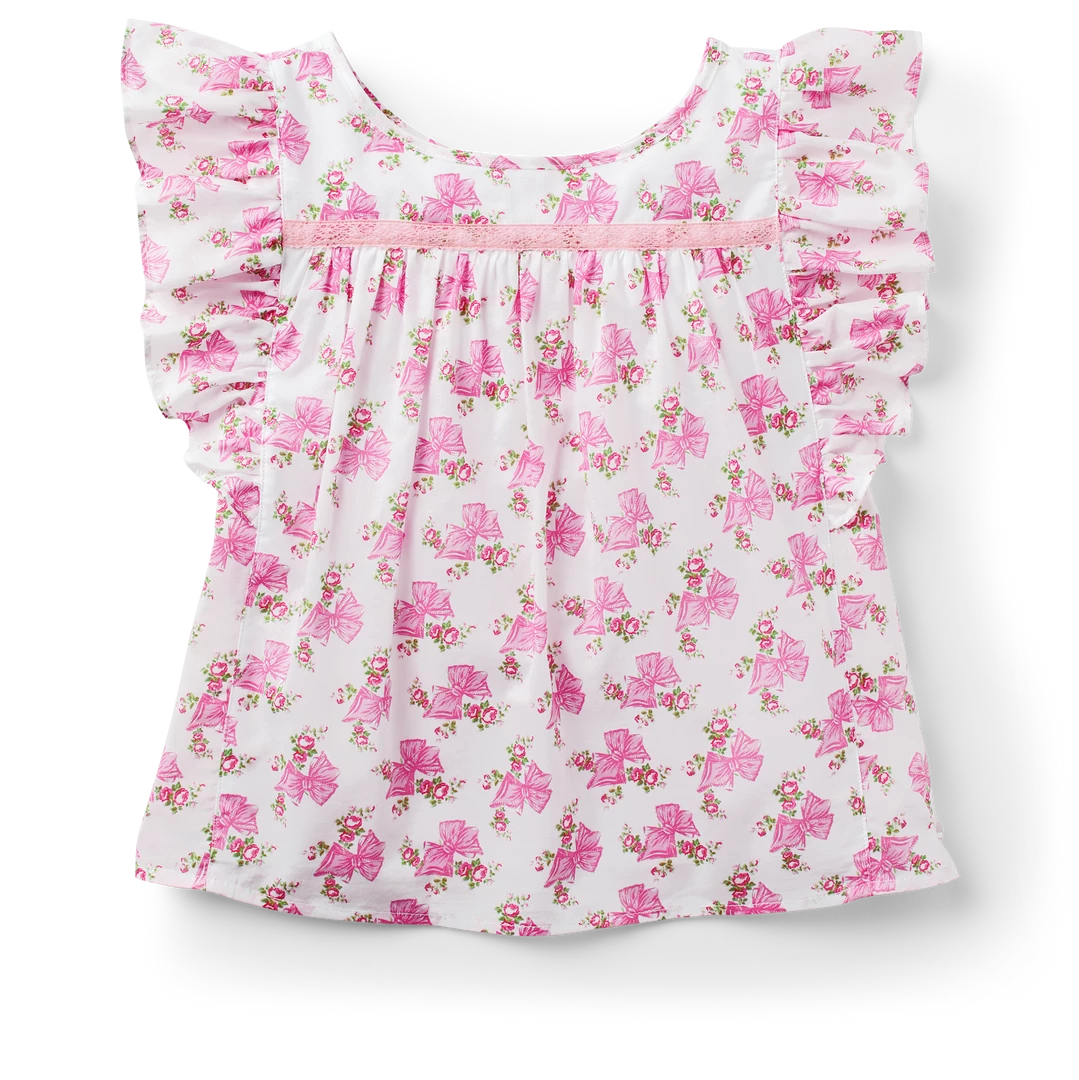 American Girl® X LoveShackFancy Fancy Flutter Top For Girls 6 American Girl® X LoveShackFancy Fancy Flutter Top For Girls