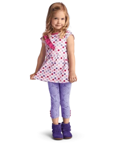 American Girl Reindeer PJ Top & Pants For Little Girls Girl Pajamas