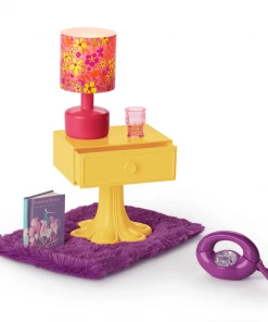 American Girl Sleepover Shop Julie’s™ Bedside Table & Shag Rug