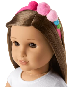 American Girl Plenty Of Poms Headband For 18-inch Dolls