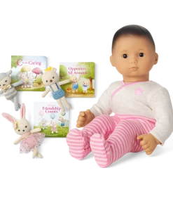 American Girl Bitty Baby® Doll #4 In Pretty Pink + Plush Friends & Board Books Ages 18m+