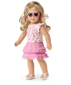 Ages 6+ American Girl® X LoveShackFancy Fancy Flutter Top Outfit Bundle For 18-inch Dolls