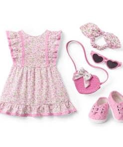 American Girl® X LoveShackFancy Floral Flutter Day Dress Outfit Bundle For 18-inch Dolls Ages 6+