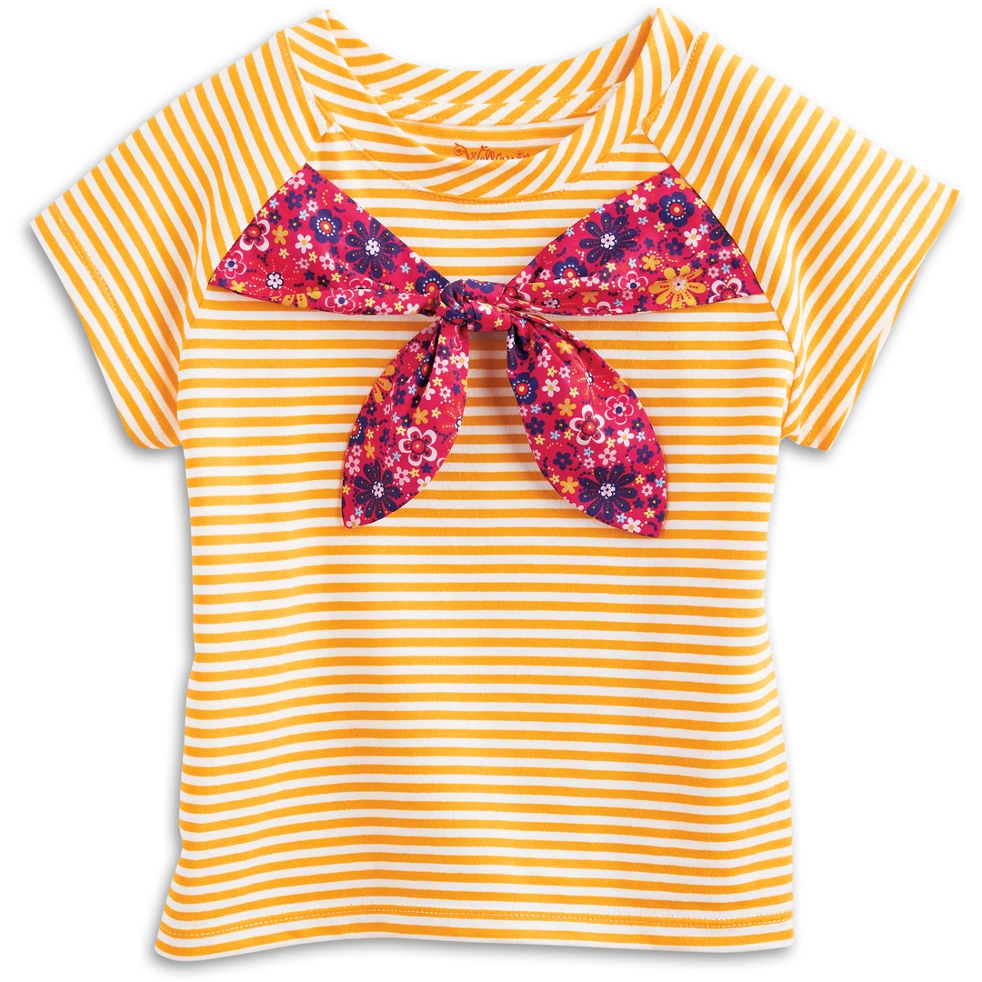 American Girl Bow-tiful Blooms Tee For Girls 3 American Girl Bow-tiful Blooms Tee For Girls